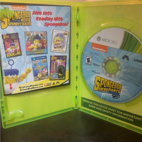 Spongebob Heropants Microsoft Xbox 360 Video Game W/ Manual Very Good Condition - Picture 3 of 5